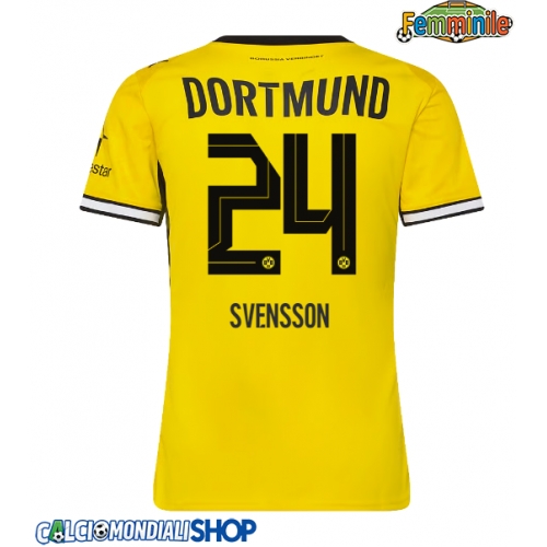 Maglie da calcio Borussia Dortmund Daniel Svensson #24 Prima Maglia Femminile 2026-27 Manica Corta